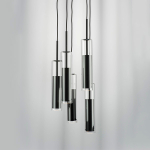 756057 Люстра CILINO 5х40W GU10 ЧЕРНЫЙ