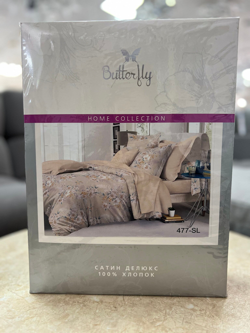 КПБ Butterfly Сатин евро 2 нав 70*70 рис.477
