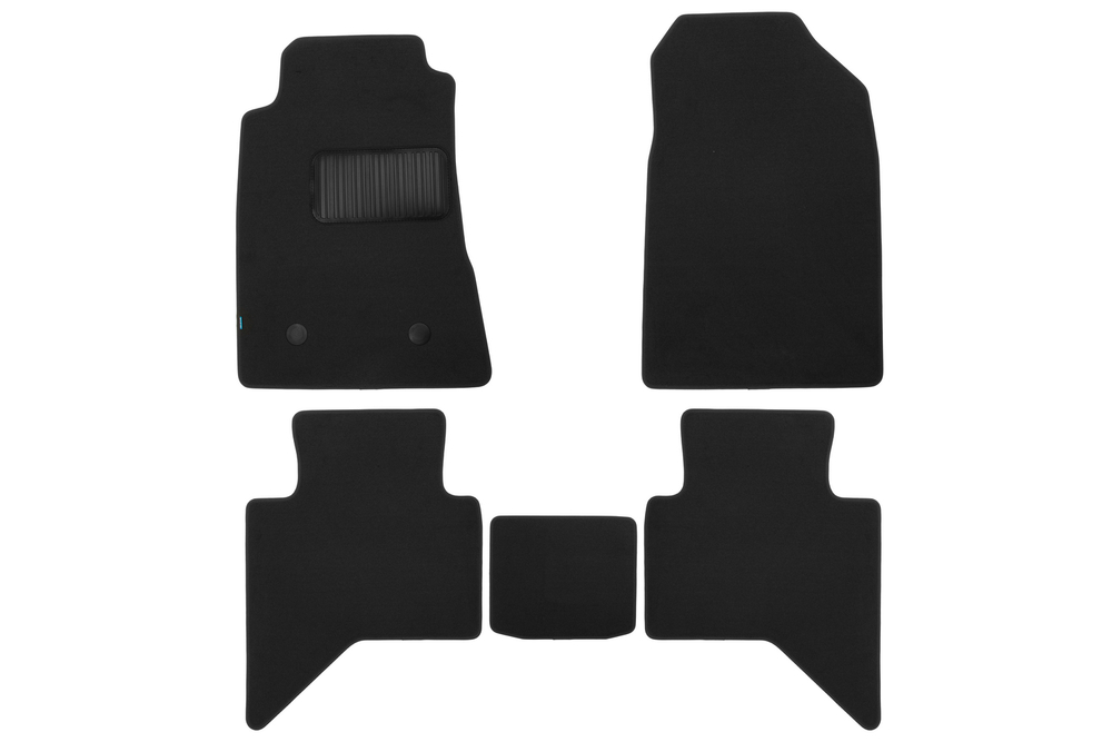 Коврики в салон для ISUZU D-Max 2012-2018, 2019-, пикап, 5 шт. (текстиль) арт.KLEVER03210122110KH