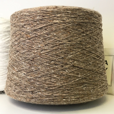 ECOSLOANE - Millefili; 80% шерсть, 20% п/а;  600м/100гр; col. 8867  Твид   Бежевый с желтыми, белыми  и коричневыми крапинами; S709, 509