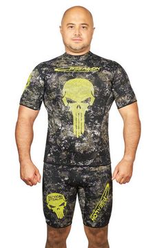 Майка Epsealon Skull Tactical Camo с короткими рукавами  2.5 мм