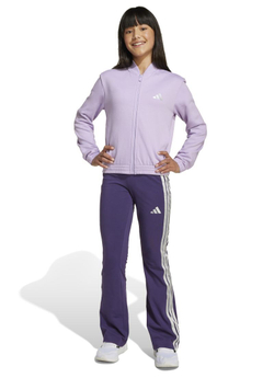 Детский теннисный костюм Adidas Girls Glam - powdered plum/silver metallic