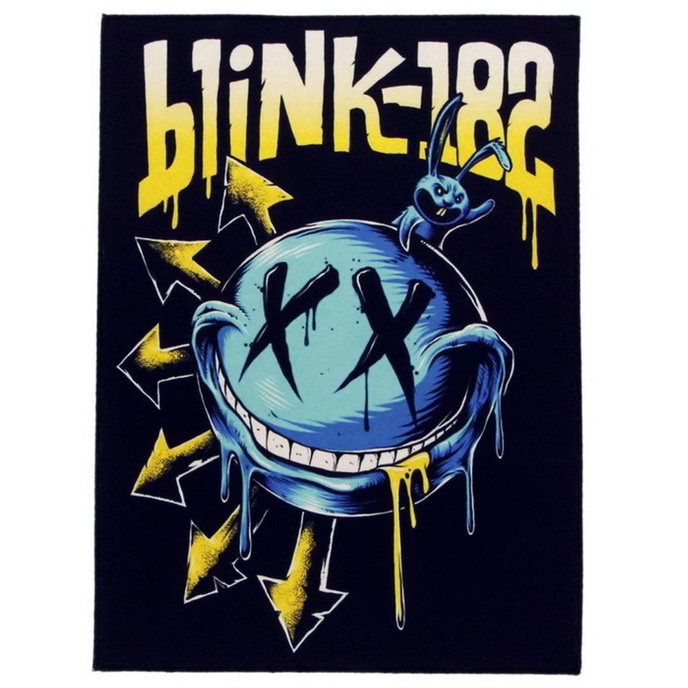 Нашивка Blink-182 смайл с кроликом (088)