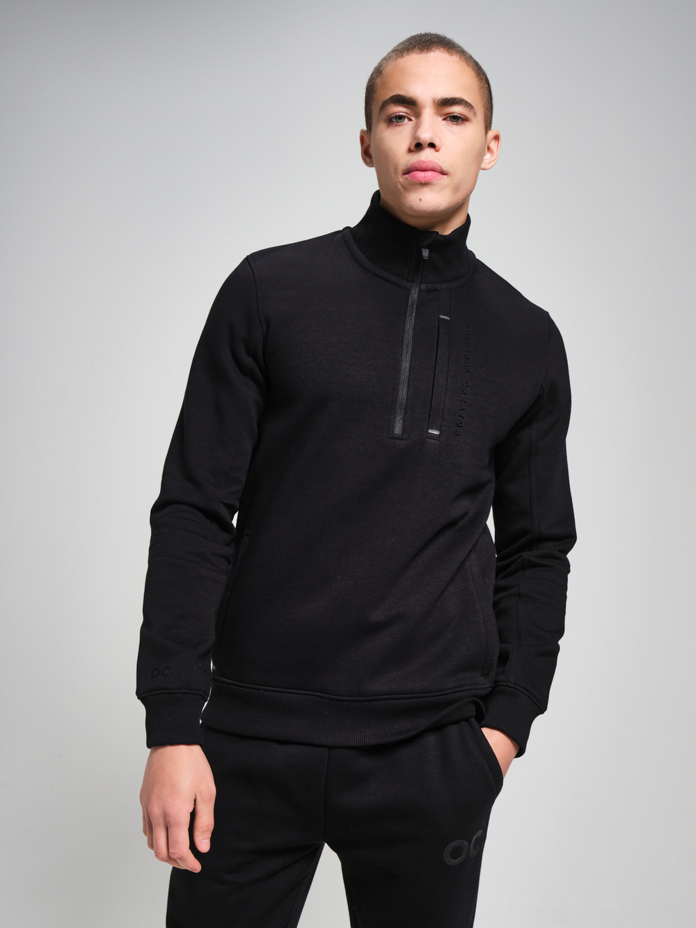 Свитшот с короткой молнией ORIGINAL CREATOR HALF ZIP, Черный
