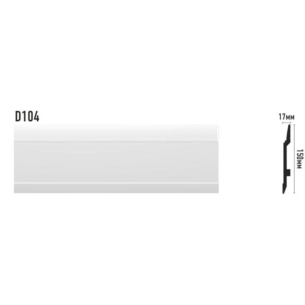 Плинтус Decormaster Дюропрофиль D104 ДМ