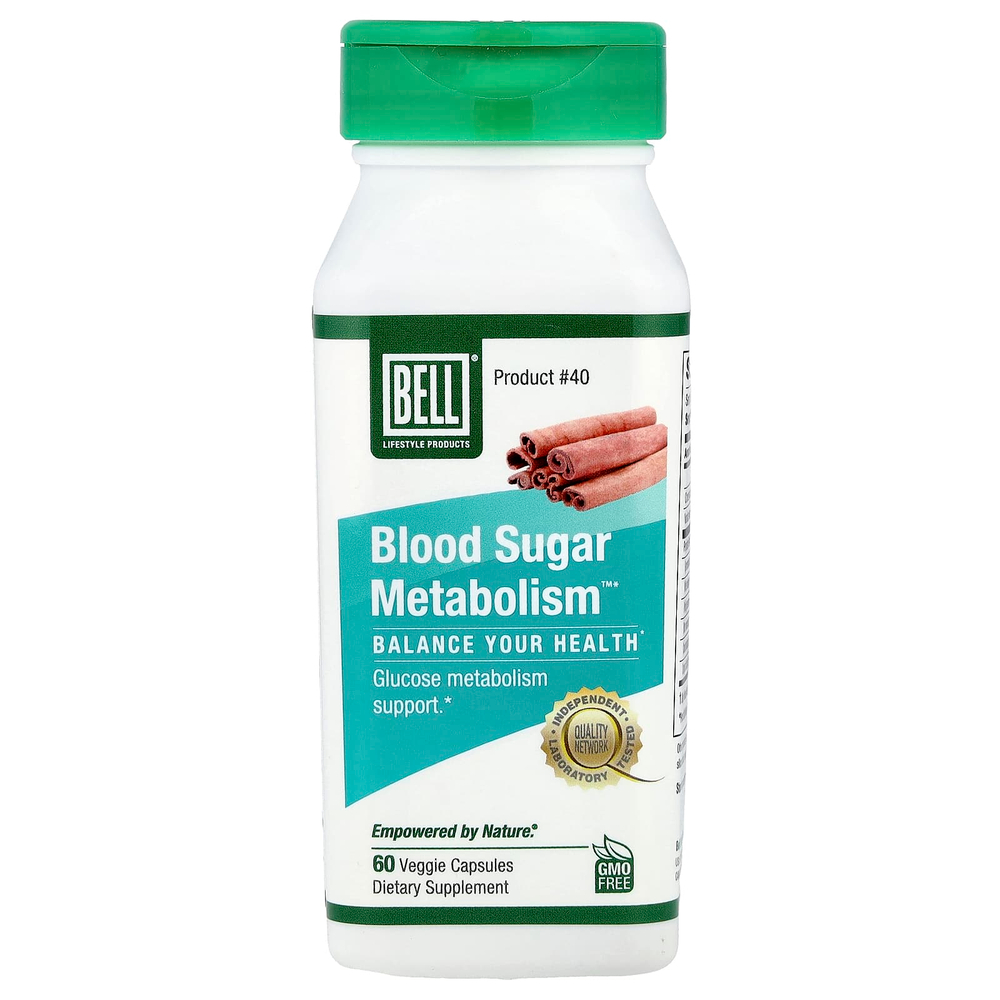 Bell Lifestyle, Blood Sugar Metabolism ™, 60 растительных капсул