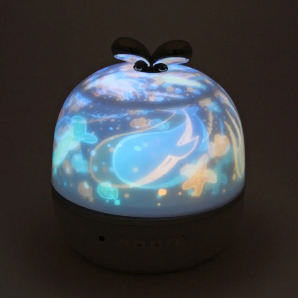 Диско-шар «Fantasy - Ушки» (в комплекте 6 картинок) 13*14 см, 5 реж, батарейки 4хАAА, USB, RGB (220V)