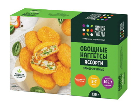 Наггетсы овощные Ассорти 330г. Провит