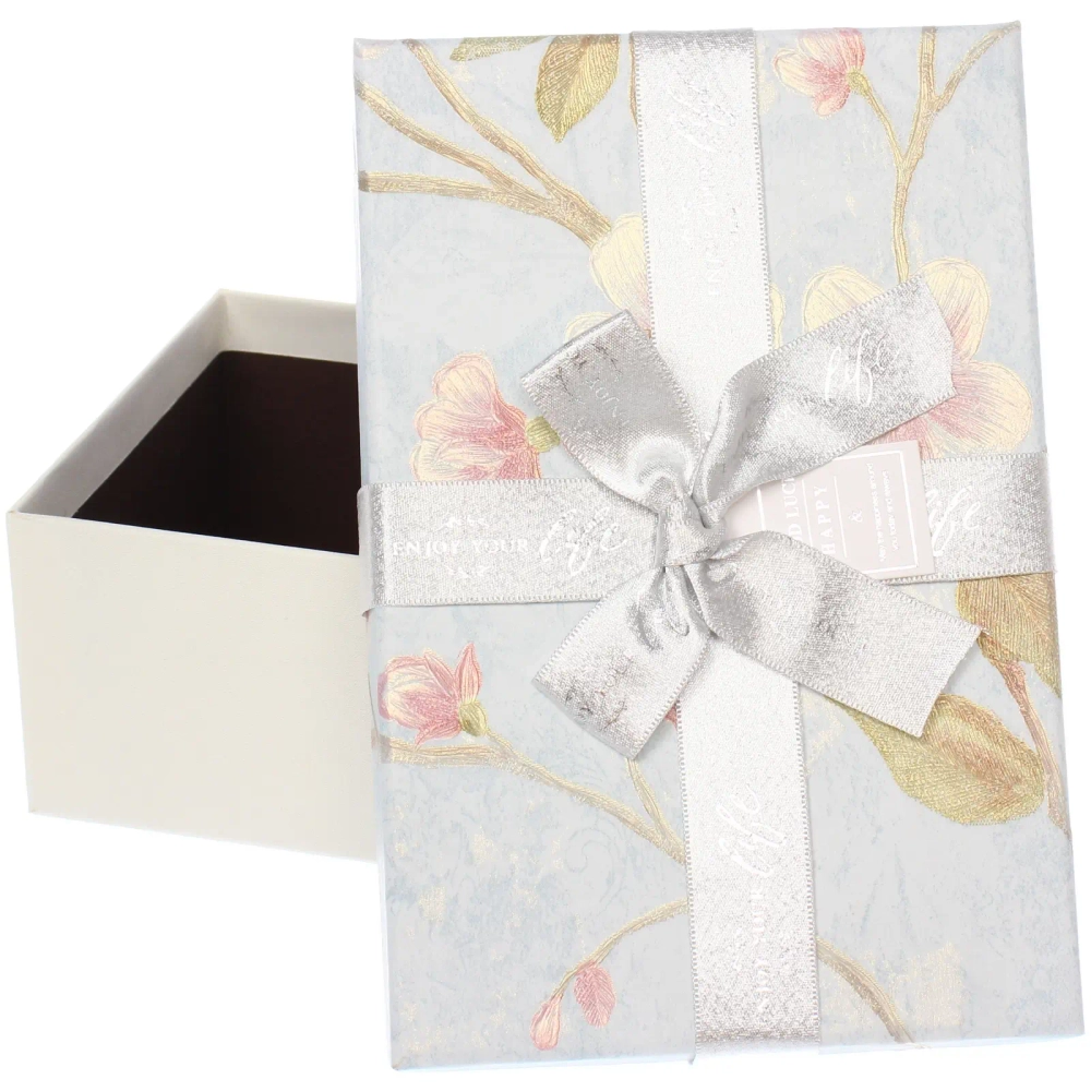 Коробка подарочная «Грация» 21*14*8 см, Серебро