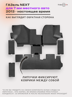 Автомобильные коврики ЭВА ГАЗель Next (13-н.в.) для 7-ми местного авто