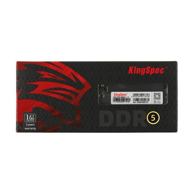 Оперативная память KingSpec DDR5 DIMM 32GB 4800MHz CL40 1x32GB 1.1V 288-pin