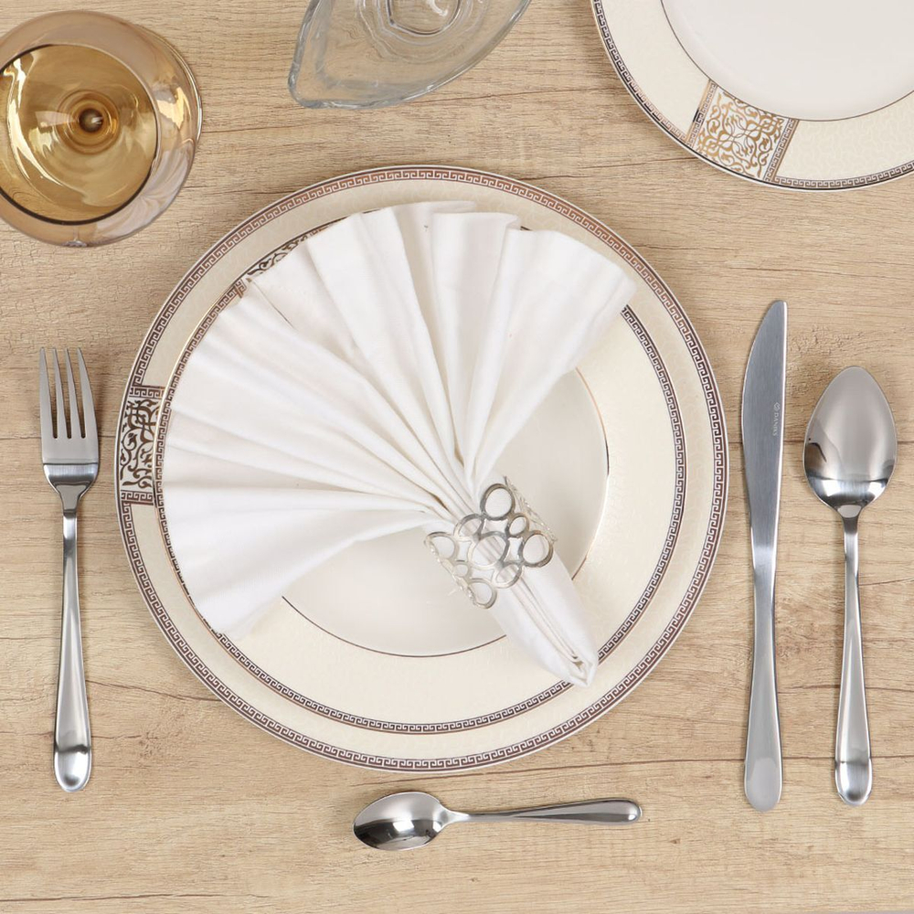 Набор столовых приборов нерж сталь, 24 пр, Daniks, Classic