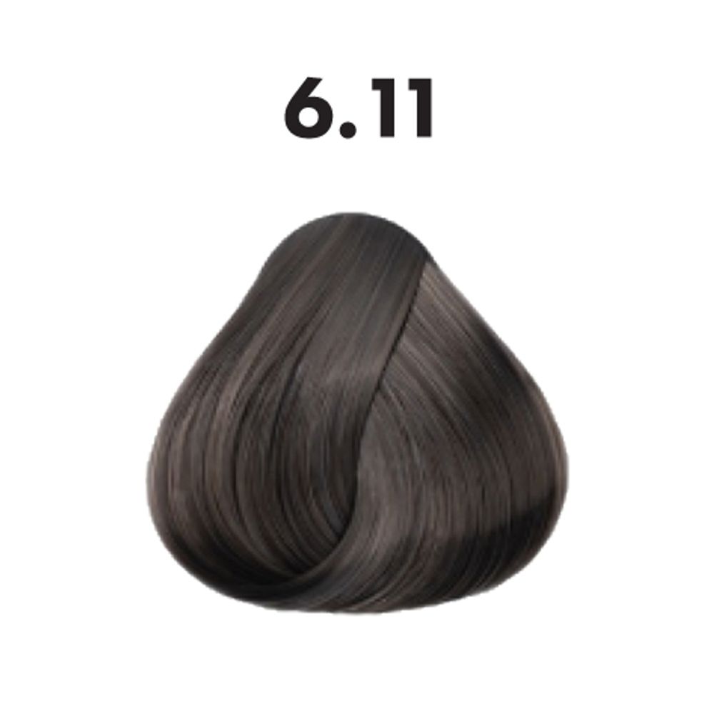6.11 гель-краска OBRA Glow Gel Color интенсивный пепельный темно-русый - 60 мл.