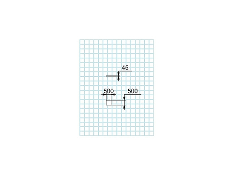 Коврик резиновый прямой 45 мм