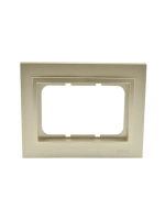 Двойная рамка для розетки титан
