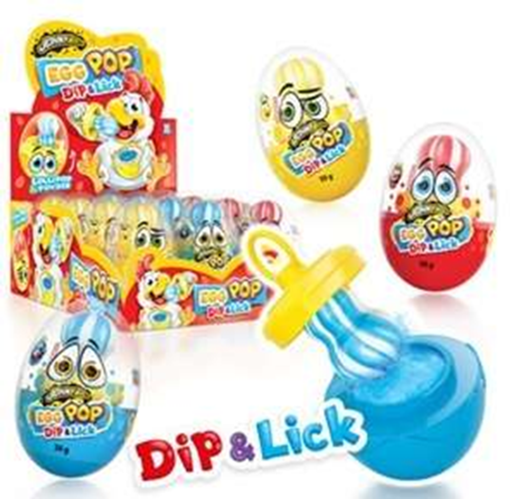 Леденец Dip n Lick Egg Pop Яйцо 12 шт