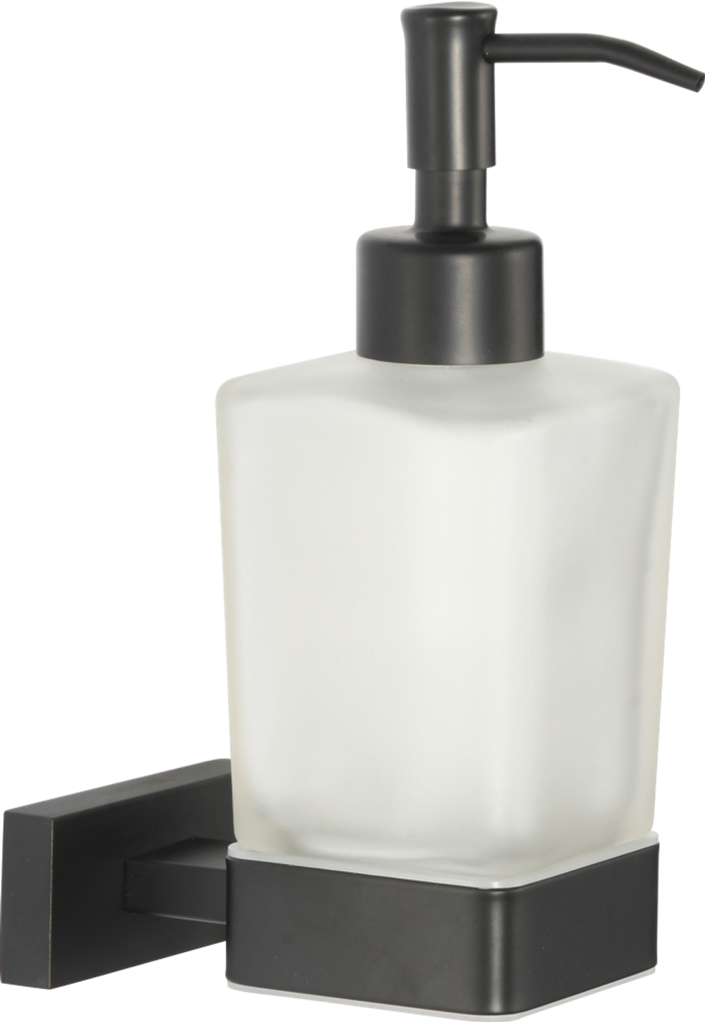 88027-C Дозатор жидкого мыла настенный (ЧЕРНЫЙ) GANZER  (20/1шт)