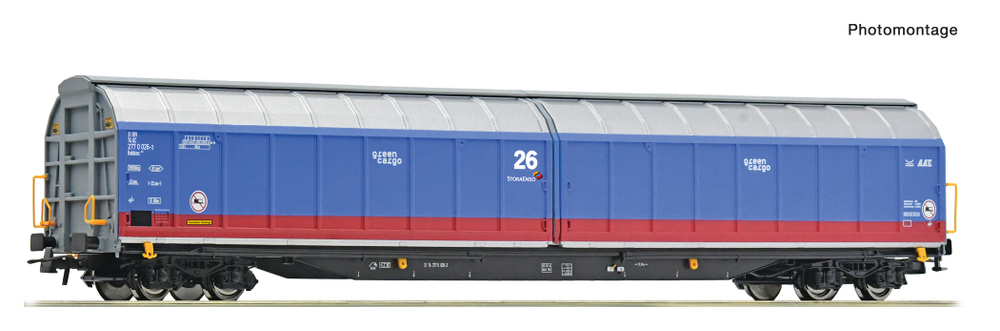 Вагон с раздвижными стенками Green Cargo, VI