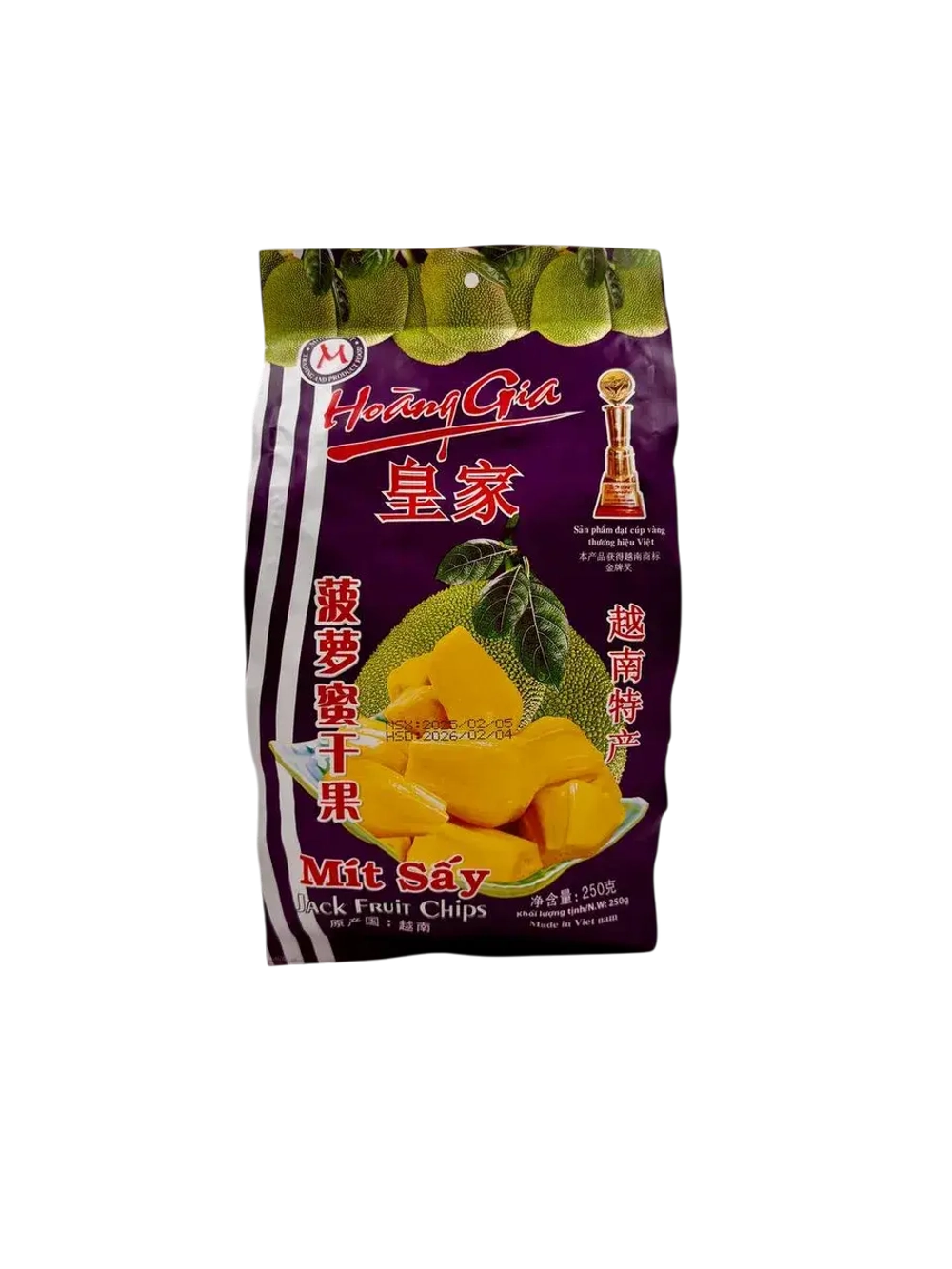 Вьетнамские натуральные хрустящие чипсы джекфрут