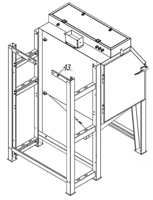 Поперечина задняя правая для cab-110, артикул 81800005