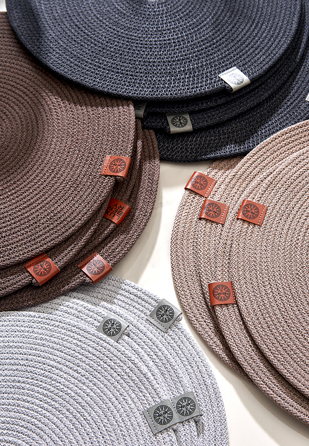 Декоративная салфетка 30см Luxberry Boho графитофая