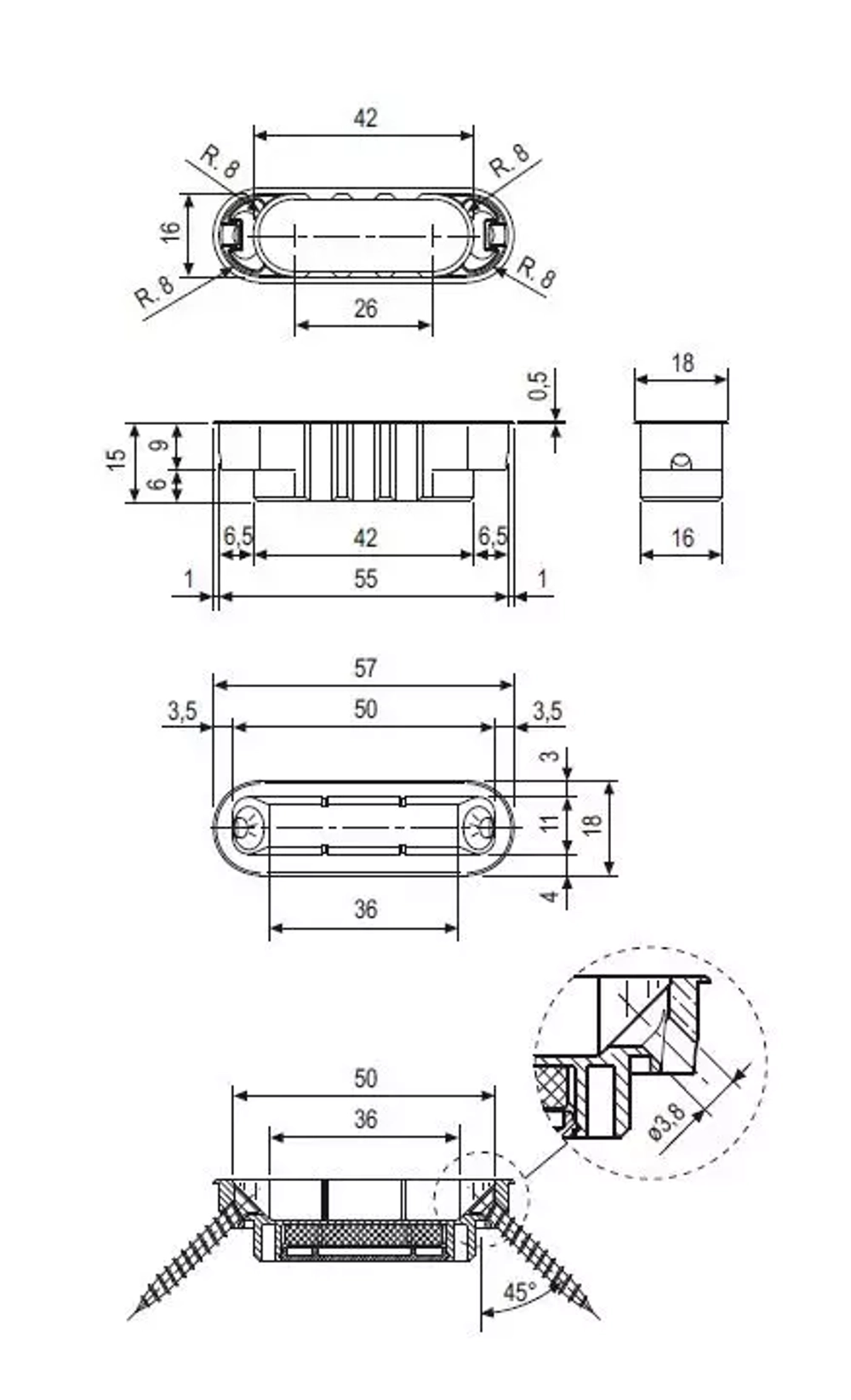 Ответная часть MEDIANA POLARIS WC