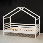 Кровать домик односпальная 90х200 Альков, белая