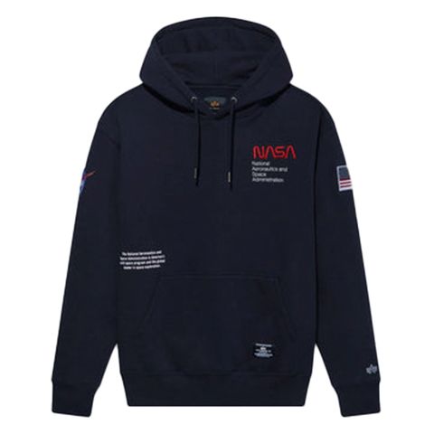 Alpha Industries NASA Worm Logo Hoodie Alpha Industries AlphaWear Alpha Industries