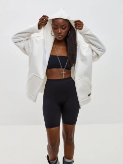 Зип Худи с начёсом и мехом 