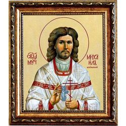 Михаил Усольский (Накаряков), священномученик пресвитер. Икона на холсте.