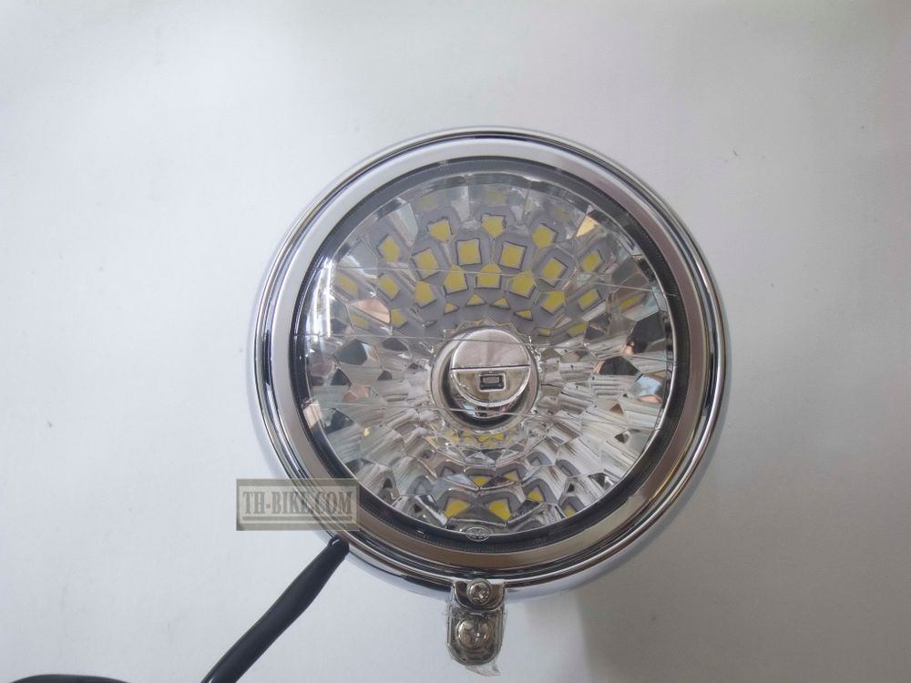 Headlight 4" Diamond lens, For Honda C100. T19. Copy. Made in Thailand. DIY