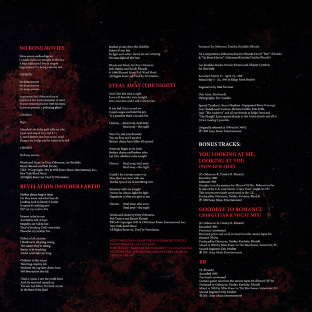 Ozzy Osbourne / Blizzard Of Ozz - Diary Of A Madman (30th Anniversary Edition)(2LP + 3CD + DVD + Book)