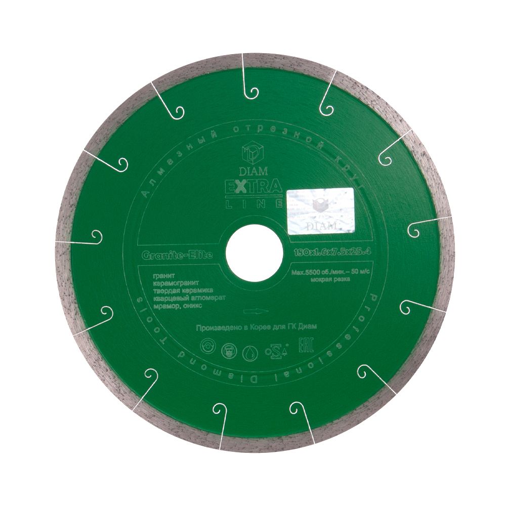 Алмазный отрезной круг DIAM GRANITE-ELITE 180 мм EXTRA LINE 000155