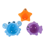 Игрушки для ванной "Морские жители" в блистере