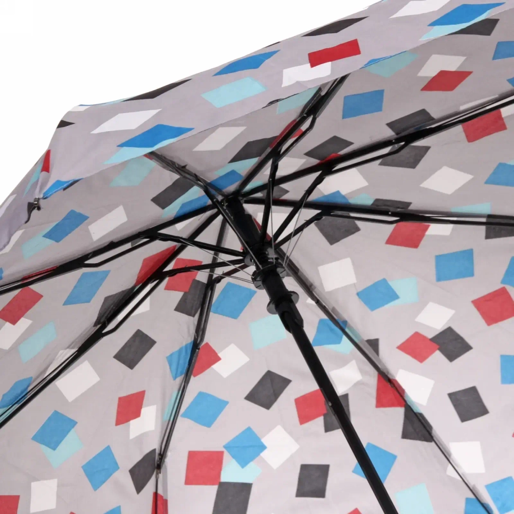 Зонт женский полуавтомат «Ultramarine - Геометрия», микс 6 цветов, 8 спиц, d-100см, длина в слож. виде 68см