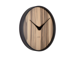 Часы настенные Karlsson WOOD MELANGE Present Time Коричневый / Черный