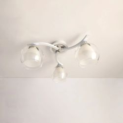 Citilux Кристи CL152130 Люстра потолочная Белая Хром