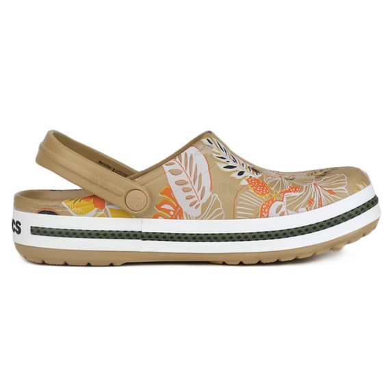 Crocs Classic Clog 'Brown Yellow Floral'