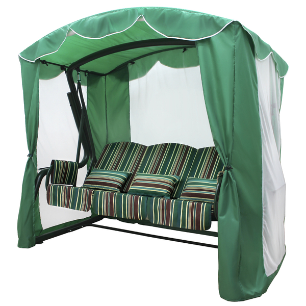 Садовые Качели Элит Люкс зеленый