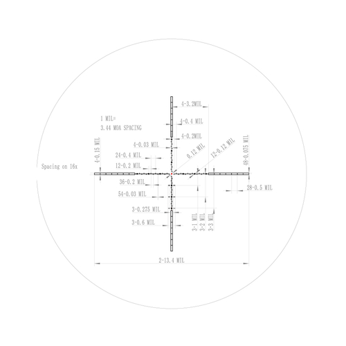 Прицел оптический Veber Пневматика III 4-16X50 SF IR
