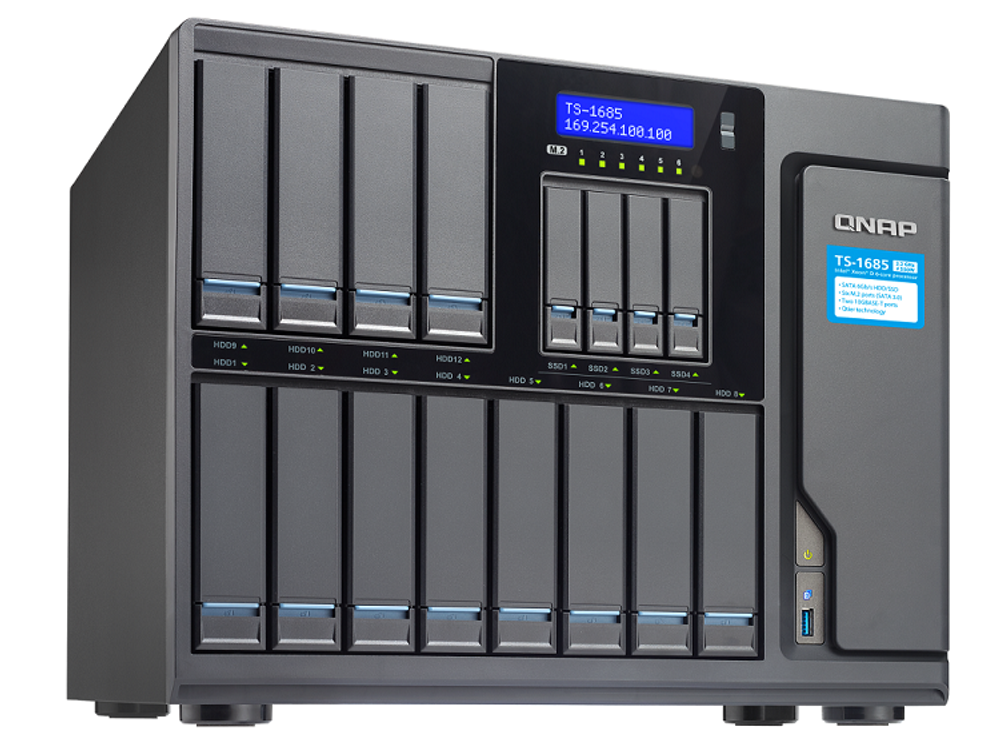 Сетевой RAID-накопитель  QNAP TS-1685-D1531-16G