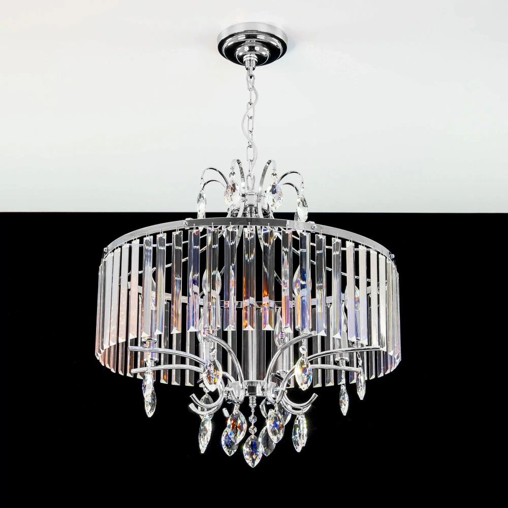Citilux Инга CL335181 Люстра подвесная хрустальная Хром