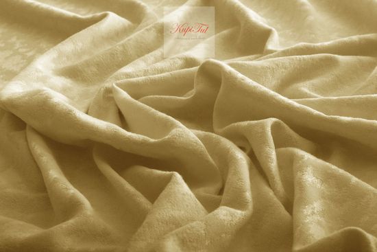 Длинные шторы. Луи (золото). Шторы из стриженного бархата