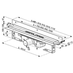 Душевой лоток Ravak 10° OZW 85 X01629 с решеткой Хром