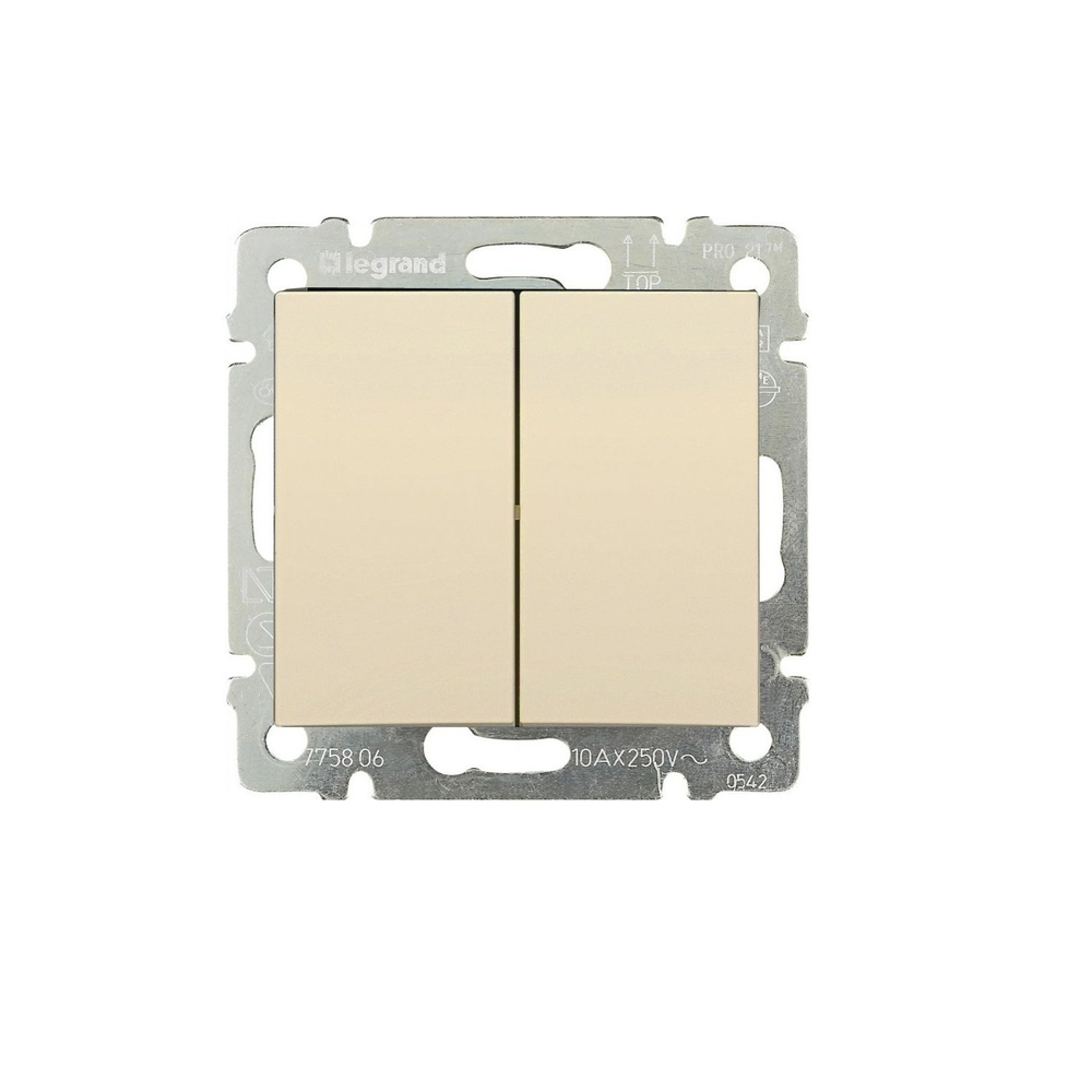 Legrand выключатель 4305 с рамкой 2 с/к