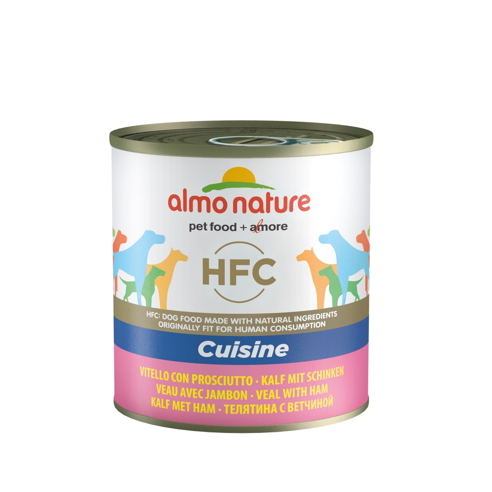Almo Nature Консервы для Собак с Телятиной и Ветчиной (Natural HFC Veal&Ham) 0,29 кг x 1 шт.