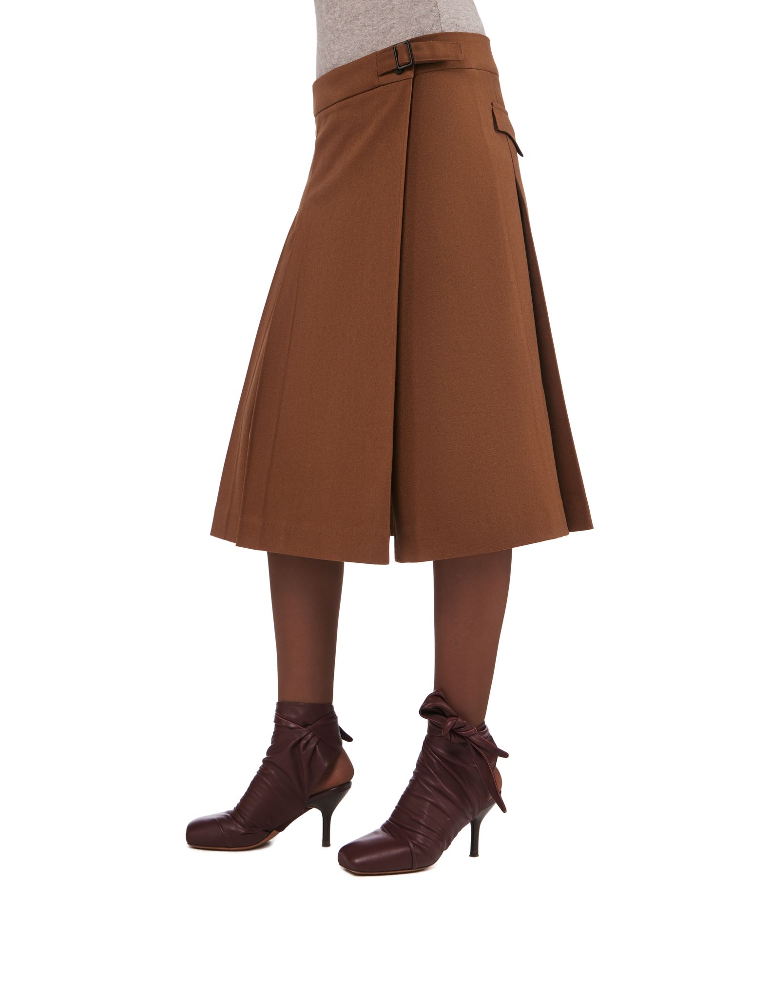 Camel Jun Pleated skirt