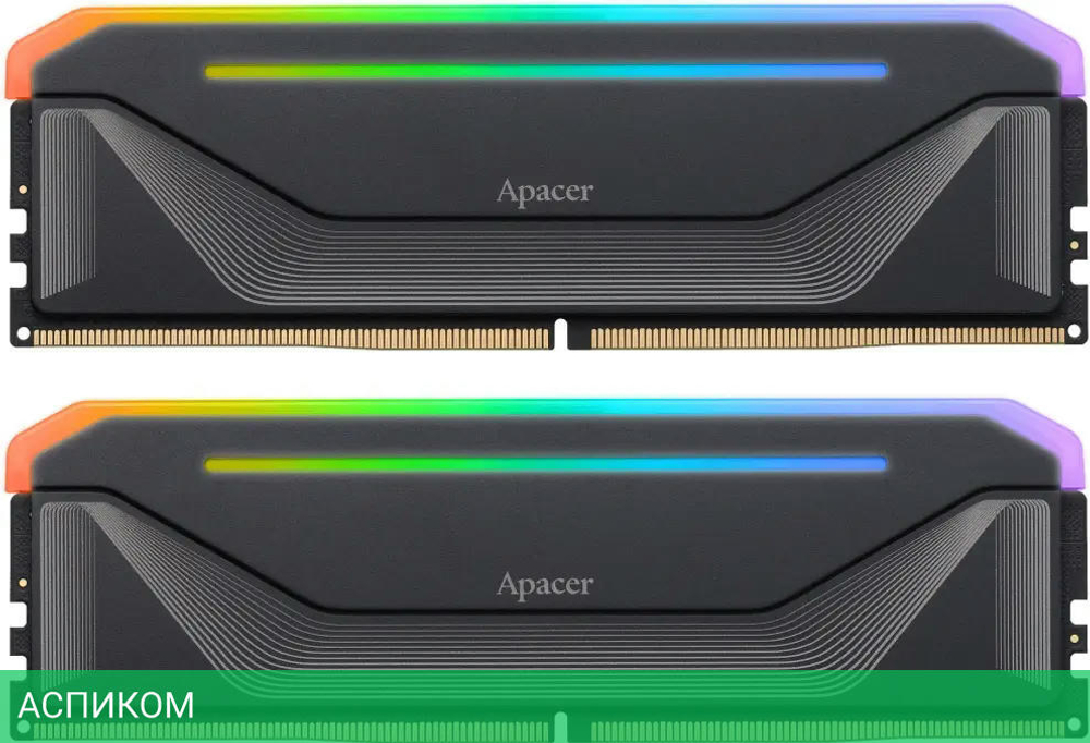 Оперативная память Apacer NOX RGB 2х32GB DDR5 Black (AH5U64G60C622NBAA-2)