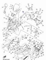 Зеркало левое Yamaha XJ6 36C262800000