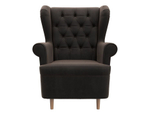Кресло Торин Люкс, Коричневый, Велюр, 108496